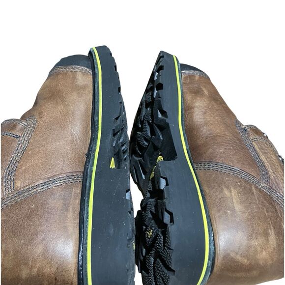 Timberland PRO Work Boots Mens 7 Brown Leather Bannack Alloy Toe EH Slip‎ Heat main image 5